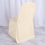 Polyester Slip On Banquet Chair Covers Beige - Stain - Resistant Reusable Durable Fabric - Linen Luxes