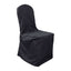 Polyester Slip On Banquet Chair Covers Black - Stain - Resistant Reusable Durable Fabric - Linen Luxes