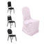 Polyester Slip On Banquet Chair Covers Blush - Stain - Resistant Reusable Durable Fabric - Linen Luxes