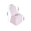 Polyester Slip On Banquet Chair Covers Blush - Stain - Resistant Reusable Durable Fabric - Linen Luxes