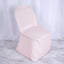 Polyester Slip On Banquet Chair Covers Blush - Stain - Resistant Reusable Durable Fabric - Linen Luxes