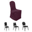 Polyester Slip On Banquet Chair Covers Burgundy - Stain - Resistant Reusable Durable Fabric - Linen Luxes
