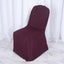 Polyester Slip On Banquet Chair Covers Burgundy - Stain - Resistant Reusable Durable Fabric - Linen Luxes