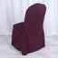 Polyester Slip On Banquet Chair Covers Burgundy - Stain - Resistant Reusable Durable Fabric - Linen Luxes