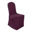 Polyester Slip On Banquet Chair Covers Burgundy - Stain - Resistant Reusable Durable Fabric - Linen Luxes
