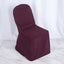 Polyester Slip On Banquet Chair Covers Burgundy - Stain - Resistant Reusable Durable Fabric - Linen Luxes