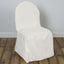Polyester Slip On Banquet Chair Covers Ivory - Stain - Resistant Reusable Durable Fabric - Linen Luxes