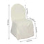Polyester Slip On Banquet Chair Covers Ivory - Stain - Resistant Reusable Durable Fabric - Linen Luxes