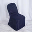 Polyester Slip On Banquet Chair Covers Navy Blue - Stain - Resistant Reusable Durable Fabric - Linen Luxes