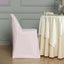 Polyester Slip On Folding Chair Covers Blush - Stain - Resistant Reusable Durable Fabric - Linen Luxes