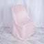 Polyester Slip On Folding Chair Covers Blush - Stain - Resistant Reusable Durable Fabric - Linen Luxes