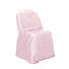 Polyester Slip On Folding Chair Covers Blush - Stain - Resistant Reusable Durable Fabric - Linen Luxes