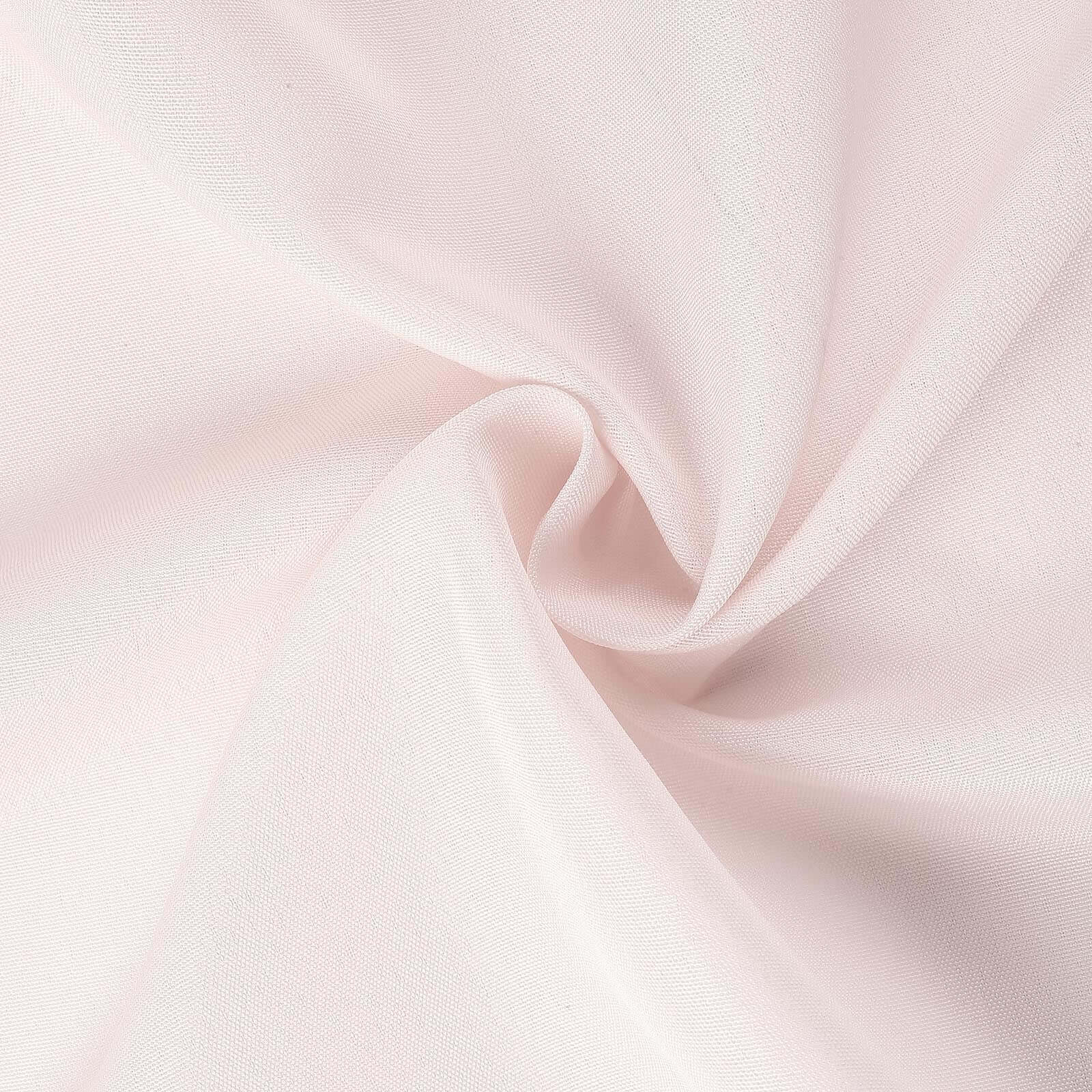 Polyester Slip On Folding Chair Covers Blush - Stain - Resistant Reusable Durable Fabric - Linen Luxes