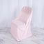 Polyester Slip On Folding Chair Covers Blush - Stain - Resistant Reusable Durable Fabric - Linen Luxes
