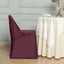 Polyester Slip On Folding Chair Covers Burgundy - Stain - Resistant Reusable Durable Fabric - Linen Luxes