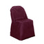 Polyester Slip On Folding Chair Covers Burgundy - Stain - Resistant Reusable Durable Fabric - Linen Luxes