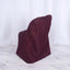 Polyester Slip On Folding Chair Covers Burgundy - Stain - Resistant Reusable Durable Fabric - Linen Luxes