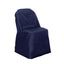 Polyester Slip On Folding Chair Covers Navy Blue - Stain - Resistant Reusable Durable Fabric - Linen Luxes