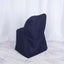 Polyester Slip On Folding Chair Covers Navy Blue - Stain - Resistant Reusable Durable Fabric - Linen Luxes