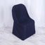 Polyester Slip On Folding Chair Covers Navy Blue - Stain - Resistant Reusable Durable Fabric - Linen Luxes