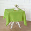 Polyester Square 54"x54" Tablecloth Apple Green - Wrinkle - Resistant & Durable Table Cover - Linen Luxes
