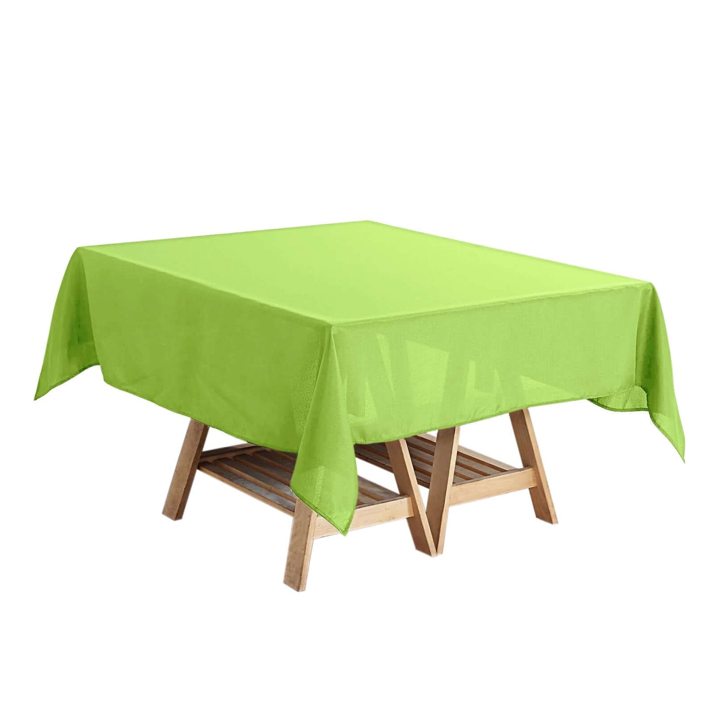 Polyester Square 54"x54" Tablecloth Apple Green - Wrinkle - Resistant & Durable Table Cover - Linen Luxes