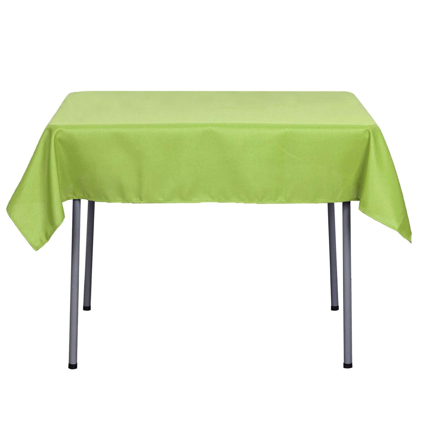 Polyester Square 54"x54" Tablecloth Apple Green - Wrinkle - Resistant & Durable Table Cover - Linen Luxes