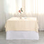 Polyester Square 54"x54" Tablecloth Beige - Wrinkle - Resistant & Durable Table Cover - Linen Luxes