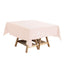 Polyester Square 54"x54" Tablecloth Blush - Wrinkle - Resistant & Durable Table Cover - Linen Luxes
