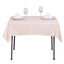 Polyester Square 54"x54" Tablecloth Blush - Wrinkle - Resistant & Durable Table Cover - Linen Luxes