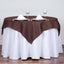 Polyester Square 54"x54" Tablecloth Chocolate - Wrinkle - Resistant & Durable Table Cover - Linen Luxes