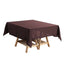 Polyester Square 54"x54" Tablecloth Chocolate - Wrinkle - Resistant & Durable Table Cover - Linen Luxes