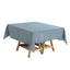 Polyester Square 54"x54" Tablecloth Dusty Blue - Wrinkle - Resistant & Durable Table Cover - Linen Luxes