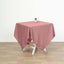 Polyester Square 54"x54" Tablecloth Dusty Rose - Wrinkle - Resistant & Durable Table Cover - Linen Luxes