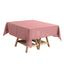 Polyester Square 54"x54" Tablecloth Dusty Rose - Wrinkle - Resistant & Durable Table Cover - Linen Luxes