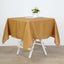 Polyester Square 54"x54" Tablecloth Gold - Wrinkle - Resistant & Durable Table Cover for Events - Linen Luxes