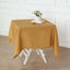Polyester Square 54"x54" Tablecloth Gold - Wrinkle - Resistant & Durable Table Cover for Events - Linen Luxes