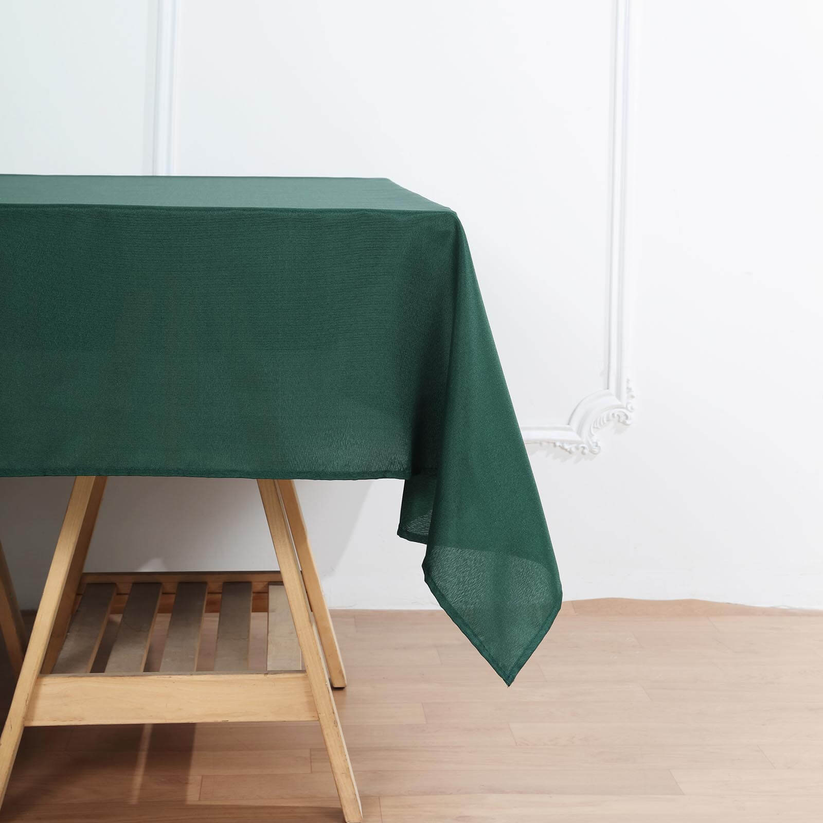 Polyester Square 54"x54" Tablecloth Hunter Emerald Green - Wrinkle - Resistant & Durable Table Cover - Linen Luxes