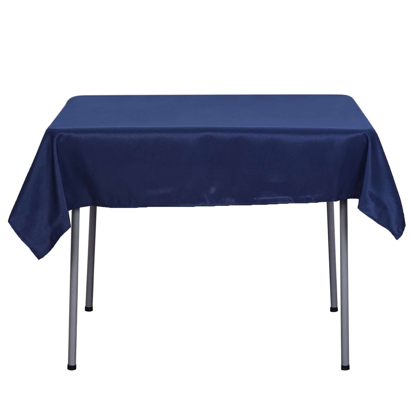 Polyester Square 54"x54" Tablecloth Navy Blue - Wrinkle - Resistant & Durable Table Cover - Linen Luxes