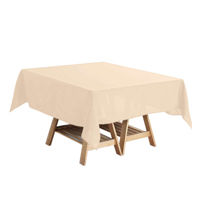 Polyester Square 54"x54" Tablecloth Nude - Wrinkle-Resistant & Durable Table Cover