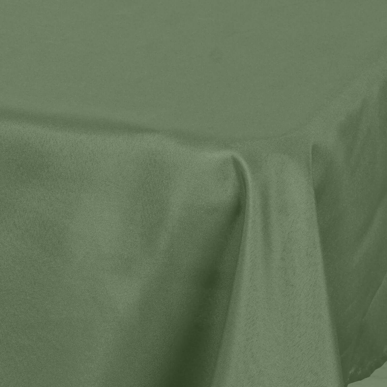 Polyester Square 54"x54" Tablecloth Olive Green - Wrinkle - Resistant & Durable Table Cover - Linen Luxes