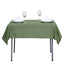 Polyester Square 54"x54" Tablecloth Olive Green - Wrinkle - Resistant & Durable Table Cover - Linen Luxes