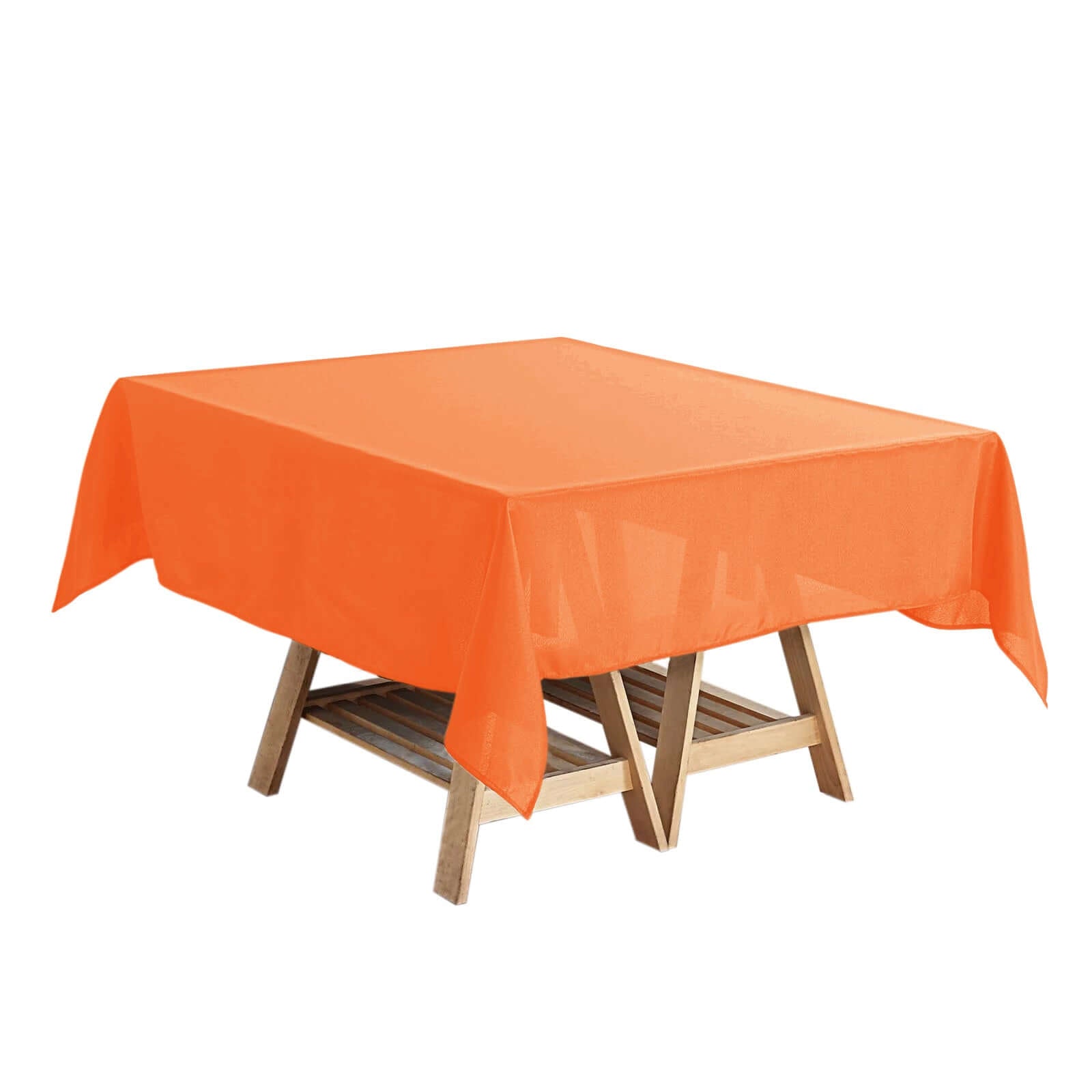 Polyester Square 54"x54" Tablecloth Orange - Wrinkle - Resistant & Durable Table Cover - Linen Luxes
