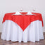 Polyester Square 54"x54" Tablecloth Red - Wrinkle - Resistant & Durable Table Cover - Linen Luxes