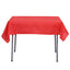 Polyester Square 54"x54" Tablecloth Red - Wrinkle - Resistant & Durable Table Cover - Linen Luxes