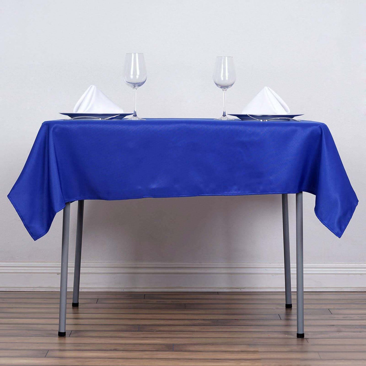 Polyester Square 54"x54" Tablecloth Royal Blue - Wrinkle - Resistant & Durable Table Cover - Linen Luxes