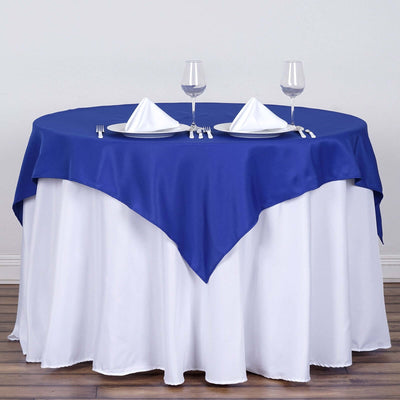 Polyester Square 54"x54" Tablecloth Royal Blue - Wrinkle - Resistant & Durable Table Cover - Linen Luxes
