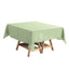 Polyester Square 54"x54" Tablecloth Sage Green - Wrinkle-Resistant & Durable Table Cover