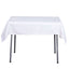 Polyester Square 54"x54" Tablecloth White - Wrinkle - Resistant & Durable Table Cover for Events - Linen Luxes