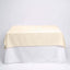 Polyester Square 70"x70" Tablecloth Beige - Wrinkle - Resistant & Durable Table Cover - Linen Luxes
